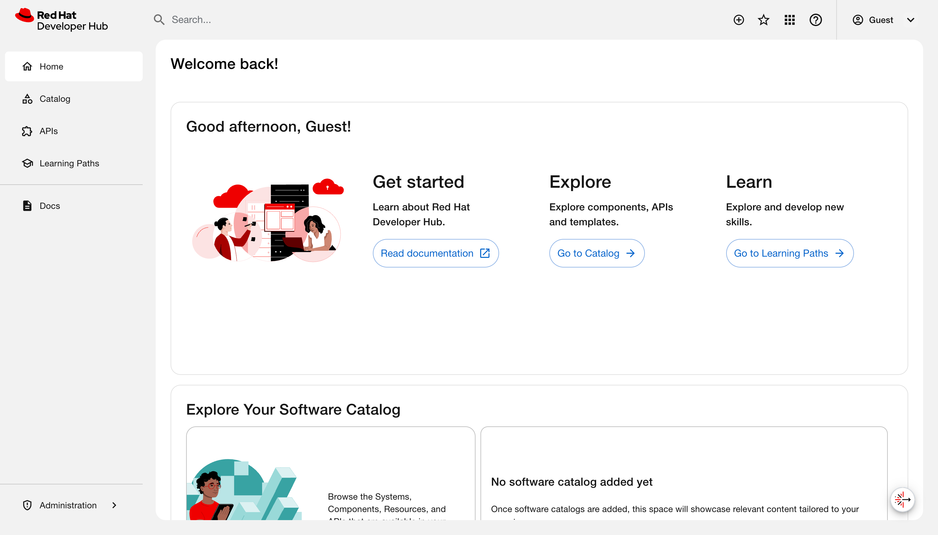 Home page with Lightspeed button