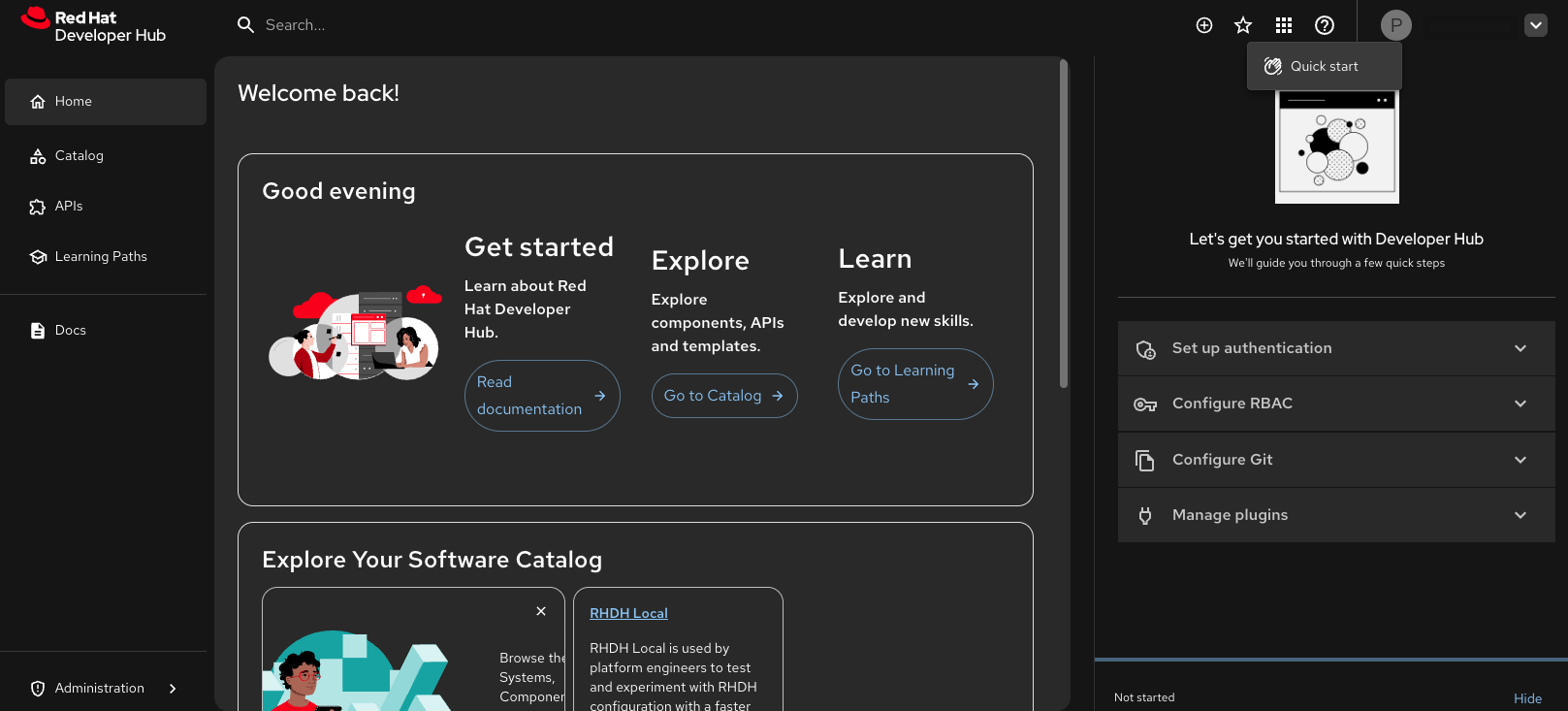 About Quickstarts