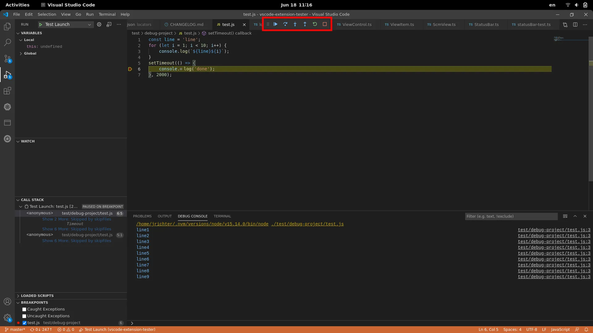 toolbar